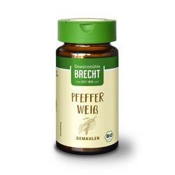 Brecht - Pfeffer weiß gemahlen bio im Glas 35g