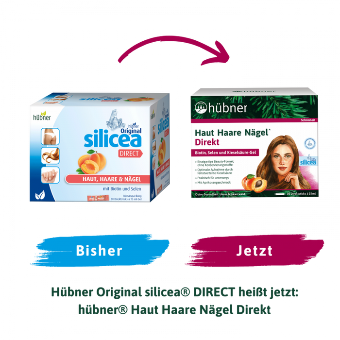 Hübner - Haut Haare Nägel direkt Aprikose, 30 Direktsticks à 15ml