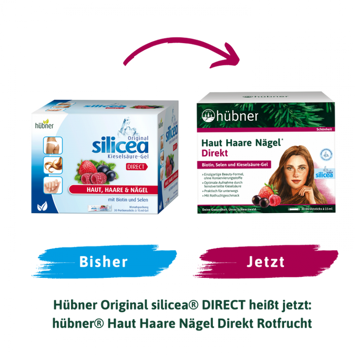 Hübner - Haut Haare Nägel Direkt Rotfrucht, 30 Direktsticks à 15ml