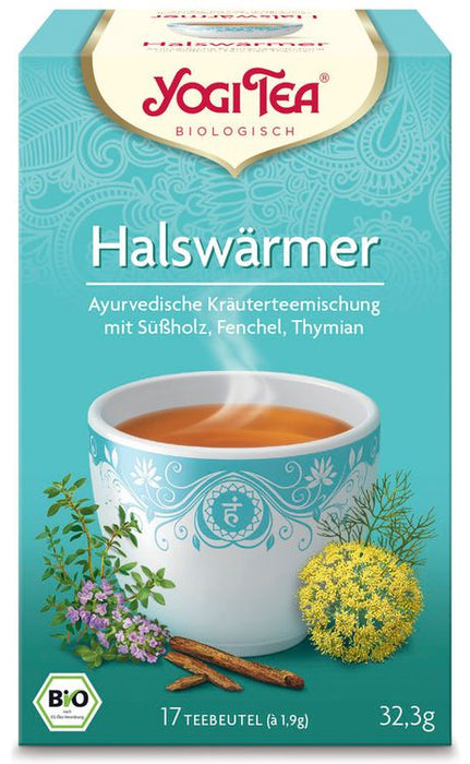 Yogi Tea - Halswärmer Bio-Kräutertee, 17 Beutel á 1,9g