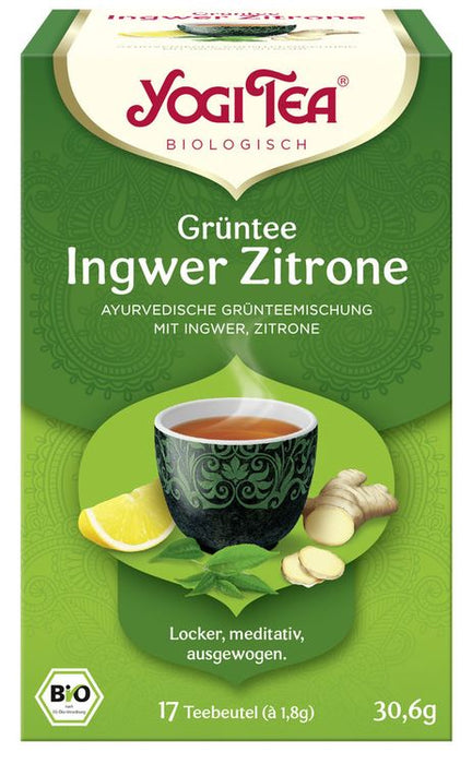 Yogi Tea® - Grüntee Ingwer Zitrone Bio 17x1,8g
