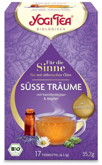 Yogi Tea® - Für die Sinne Süße Träume Bio-Kräutertee 17 Btl.