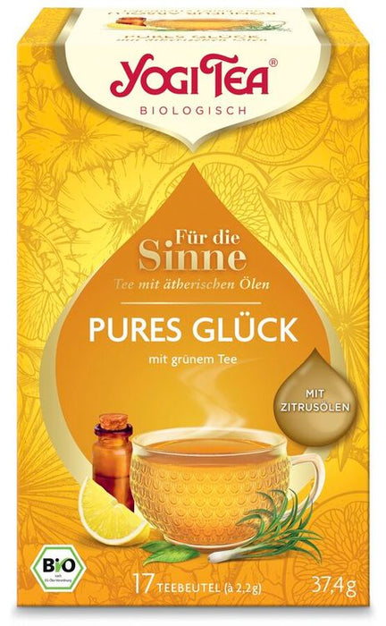 Yogi Tea® Für die Sinne Pures Glück, Bio-Tee 17x2,2g