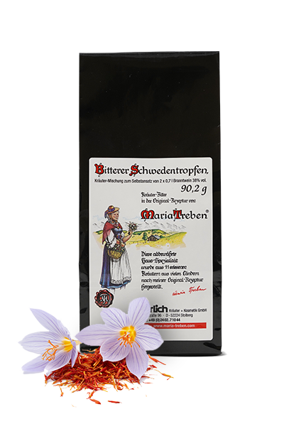 Ihrlich - Maria Treben Bitterer Schwedentropfen Kräutermischung zum Selbstansatz, 90g