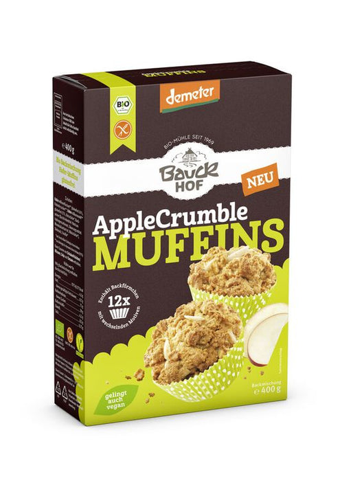 Bauckhof - Apple Crumble Muffins Demeter, glutenfrei, 400g