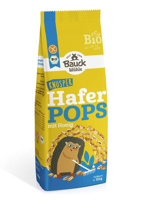 Bauck Mühle - Haferpops mit Honig glutenfrei Bio, 150g