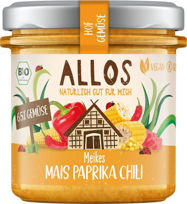 Allos - Hofgemüse Meikes Mais Paprika Chili bio vegan glutenfrei, 135g