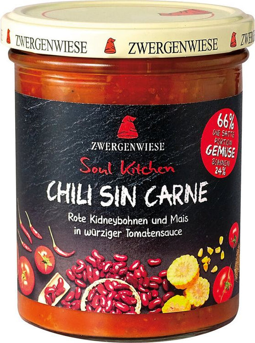 Zwergenwiese - Soul Kitchen Chili sin Carne, bio, 370g