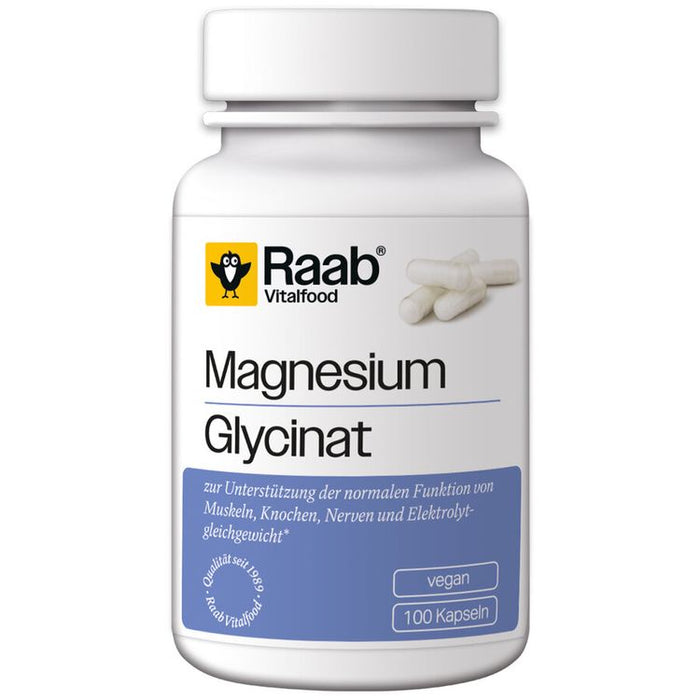Raab Vitalfood - Magnesiumglycinat 100 Kapseln à 660 mg