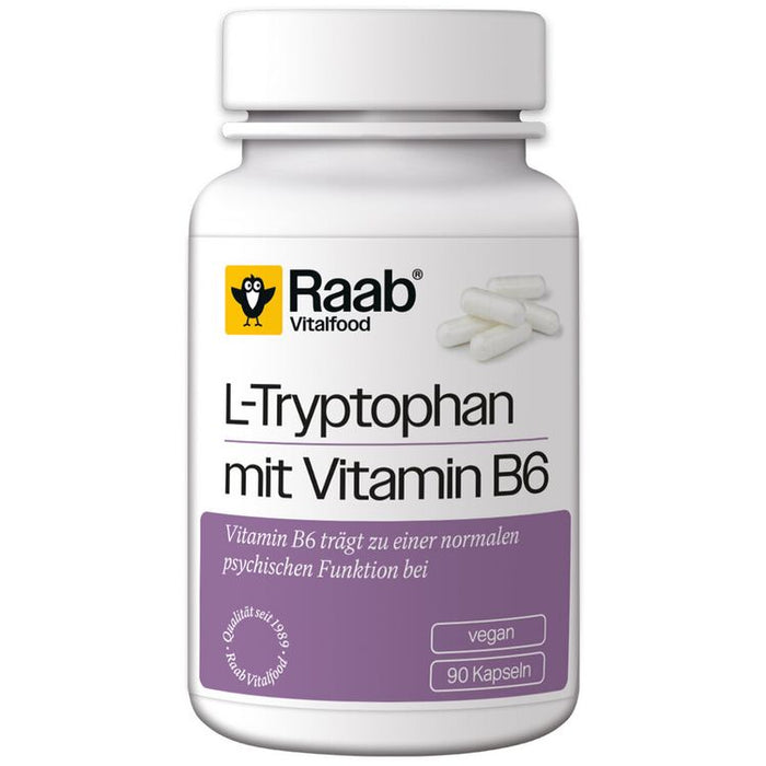 Raab Vitalfood - L-Tryptophan mit Vitamin B6 90 Kapseln à 315 mg