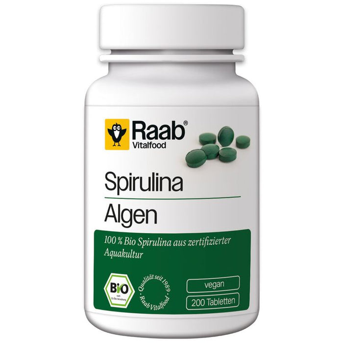 Raab Vitalfood - Spirulina Tabletten, bio, 200 Tbl.