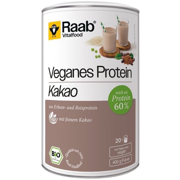 Raab Vitalfood - Veganes Protein Kakao bio, 400g