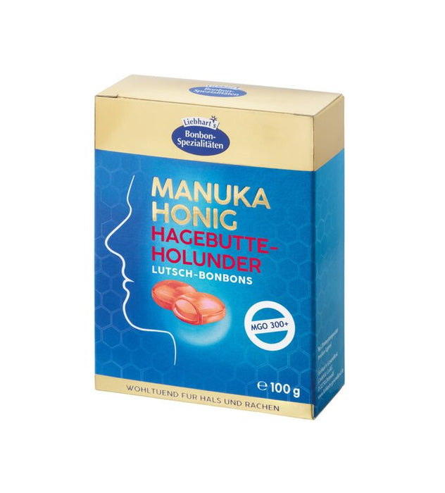Liebhart´s Gesundkost - Bio Manuka Honig Hagebutte-Holunder Bonbons, 100g