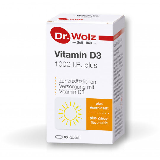 Dr. Wolz - Vitamin D3 1000 IE plus 60Stk