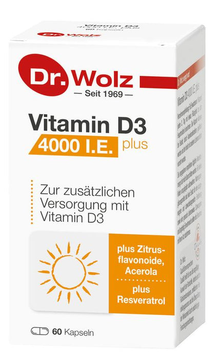 Dr. Wolz -  Vitamin D3 4000 I.E. plus, 60  Kaps