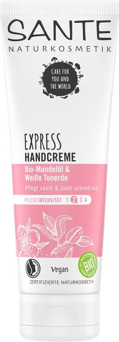 Sante - Express Handcreme Mandelöl & weiße Tonerde, 75ml