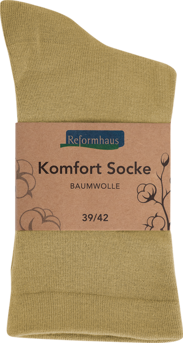 Reformhaus - Komfort Socke Baumwolle, Gr. 39 - 42 Natur