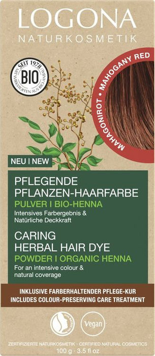 Logona - Pflanzen-Haarfarbe Pulver Mahagonirot 100g