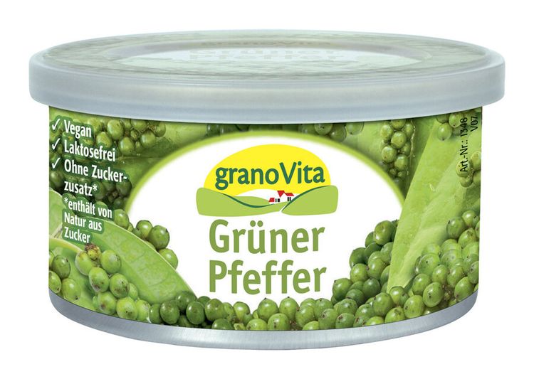 Granovita - Grüner Pfeffer Brotaufstrich, vegan 125g