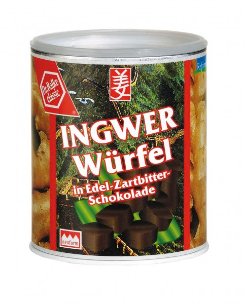 Dr. Balke - Ingwer-Würfel in Zartbitter-Schokolade