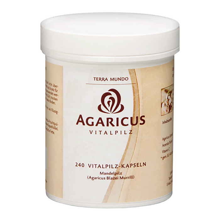 Terra Mundo - Agaricus bio Vitalpilz Kapseln, 240 Kaps