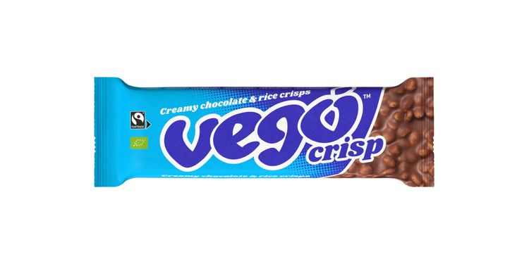 Vego - Crisp Creamy chocolate & Rice Crisps, bio 40g