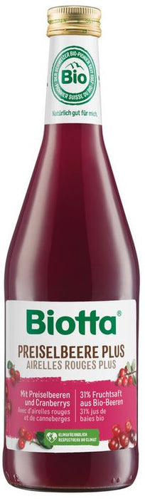 Biotta - Preiselbeere Plus Bio, 500ml