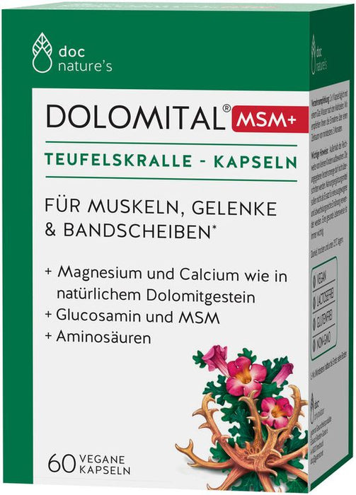 Doc nature´s - Dolomital MSM+ Teufelskralle Kapseln, 60 Kaps.