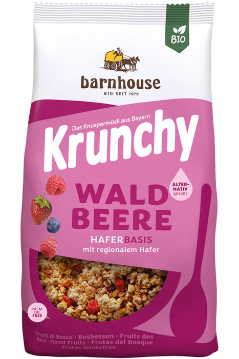 Barnhouse - Krunchy Waldbeere alternativ gesüßt 375g