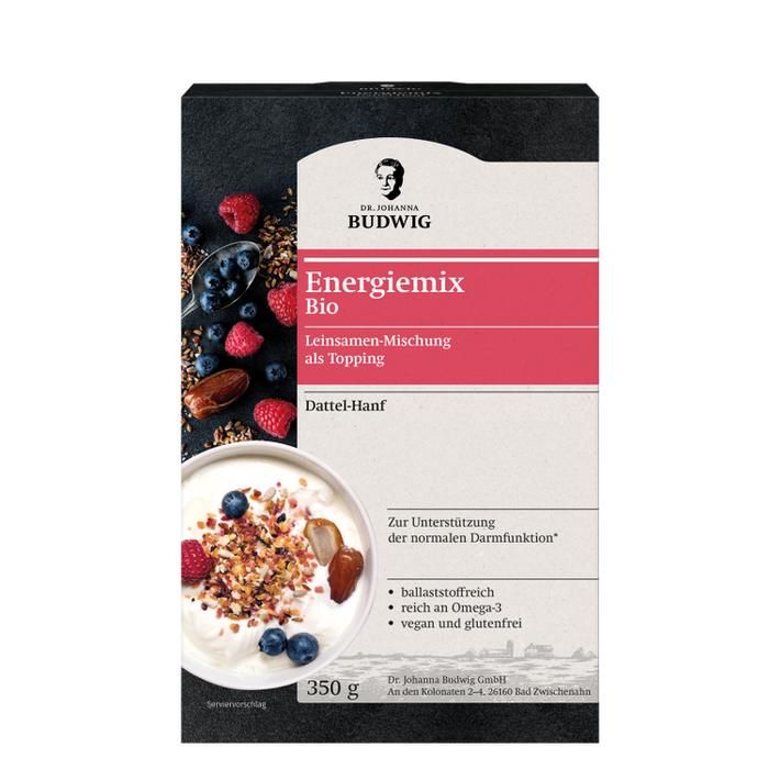 Dr. Johanna Budwig - Linufit Energiemix Dattel - Hanf Bio 350g