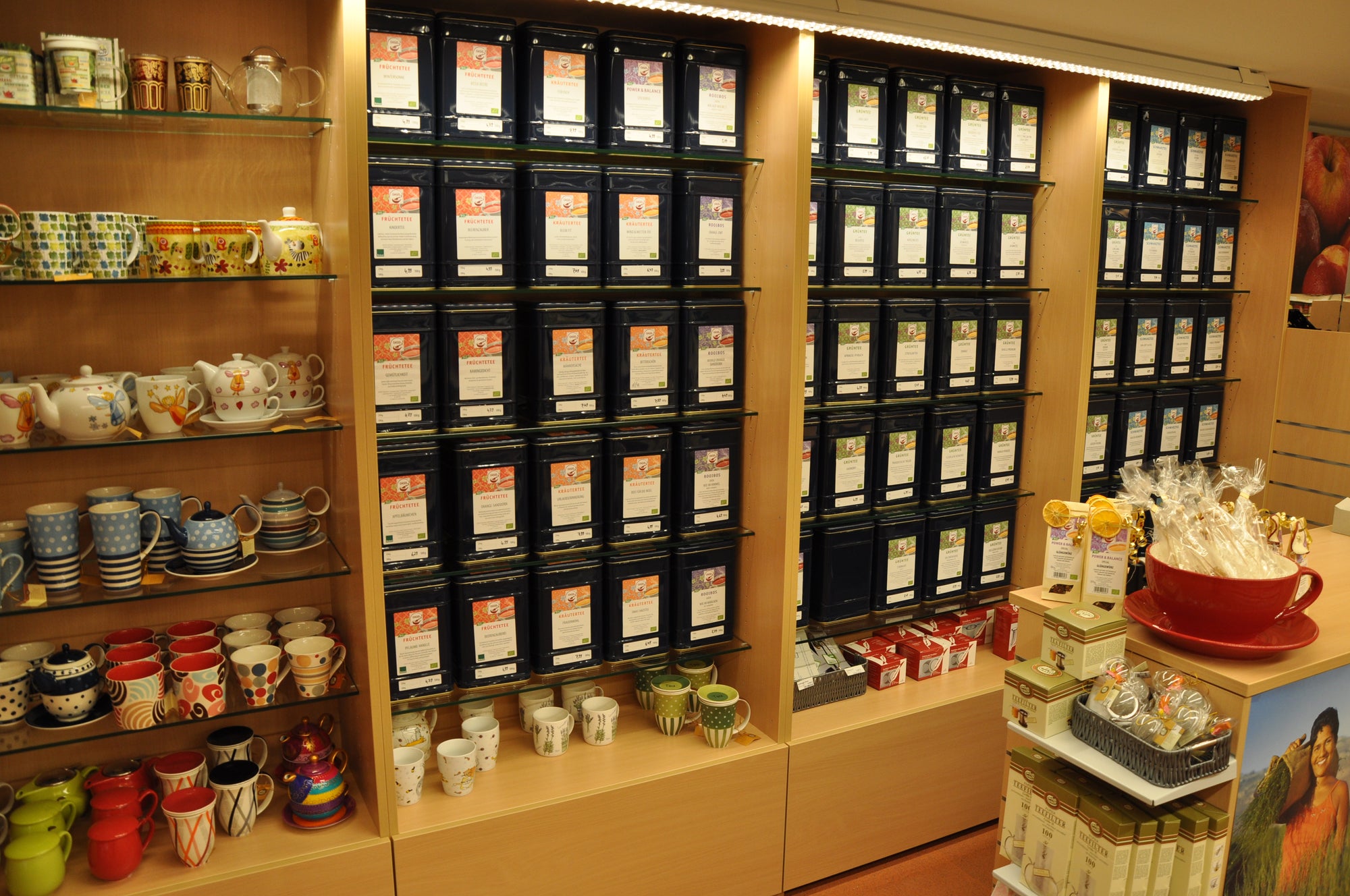 Teeregal in der Filiale Ellwangen