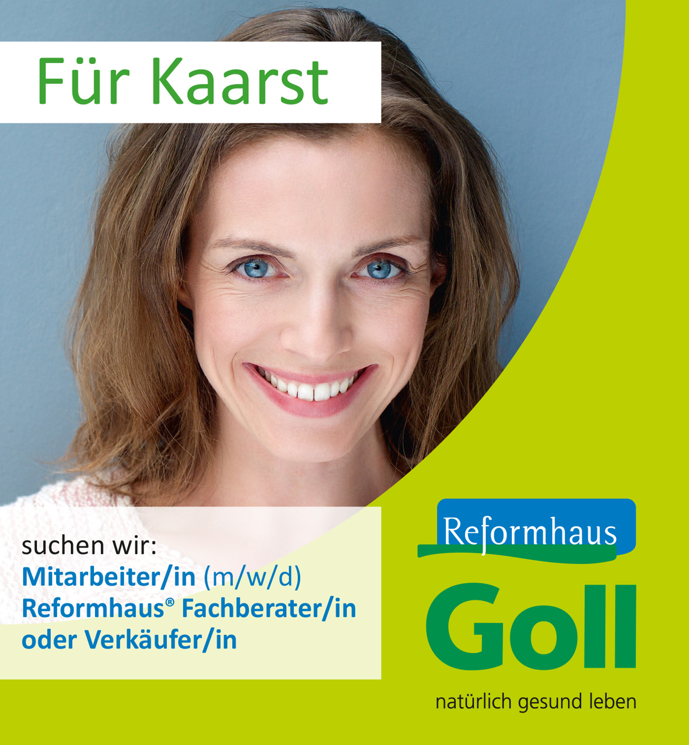 Mitarbeiterin lächelt in die Kamera