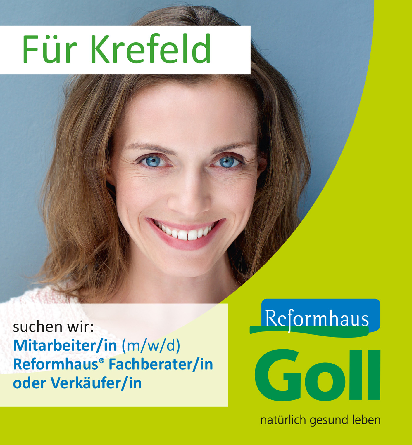 Mitarbeiterin lächelt in die Kamera