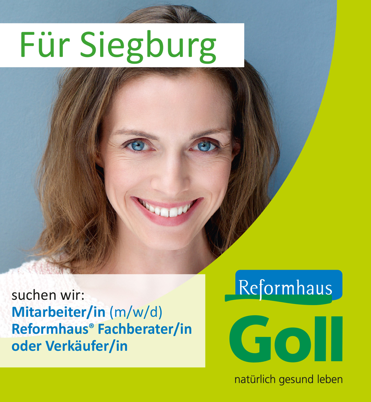 Mitarbeiterin lächelt in die Kamera