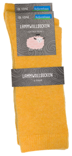 Reformhaus - Lammwollsocke, Gr. 43/46 gelb