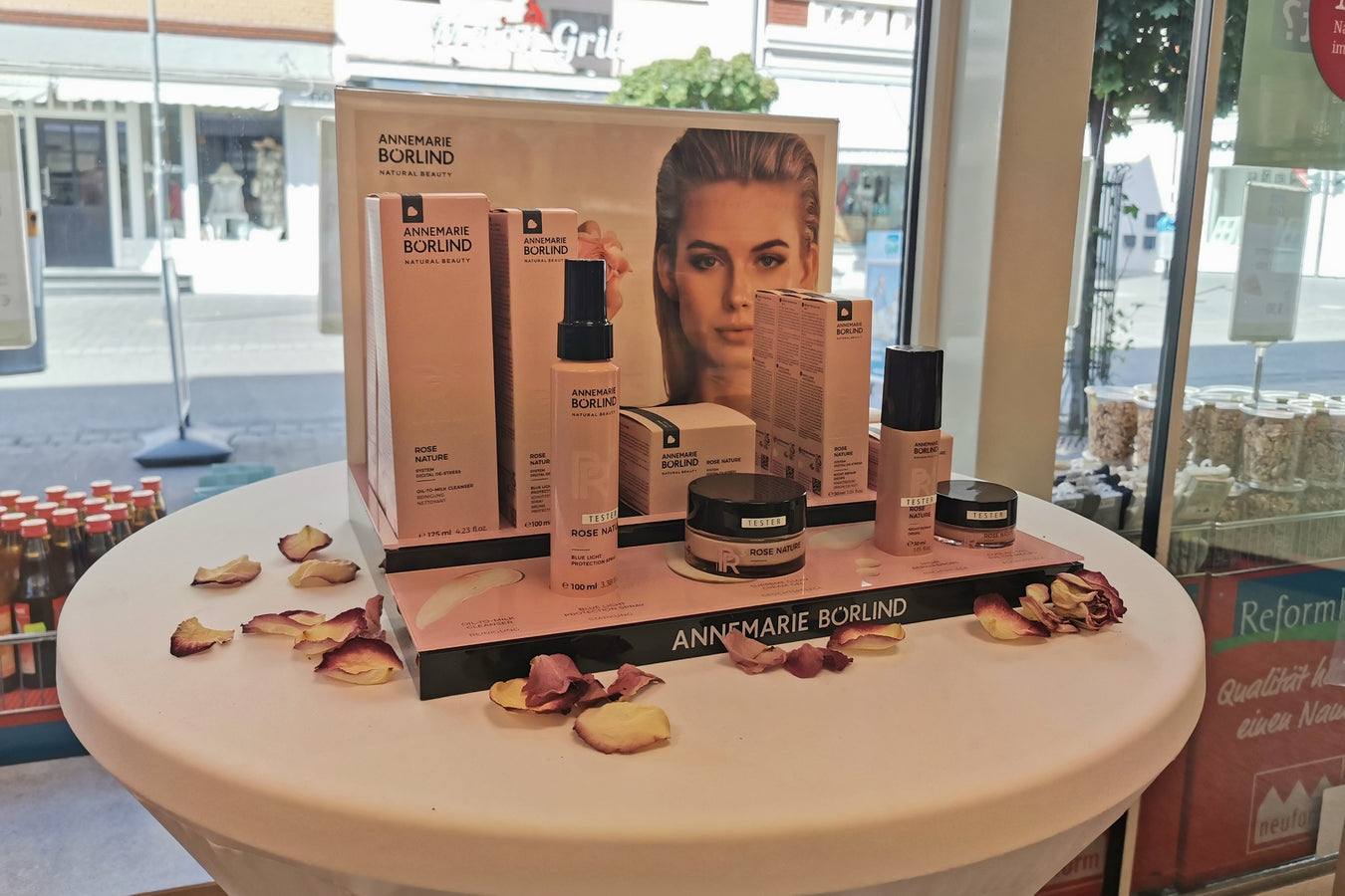 Platzierung im Laden mit Naturkosmetik