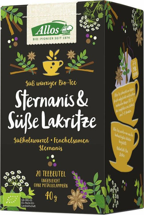 Allos - Sternanis & Süße Lakritze Tee bio 20 Teebeutel 40g