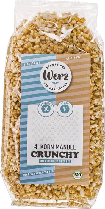 Werz - 4-Korn Mandel Crunchy, glutenfrei, bio, 250g