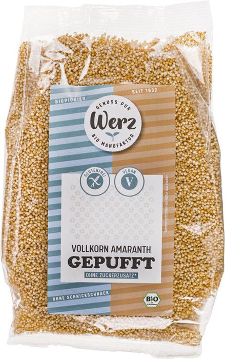 Werz - Vollkorn Amaranth gepufft, glutenfrei, bio 125g