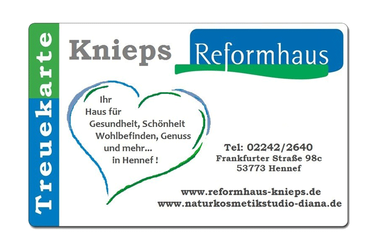 Treuekarte Reformhaus Knieps