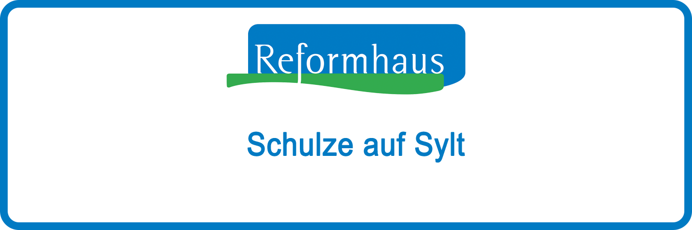 Banner Reformhaus Schulze auf Sylt