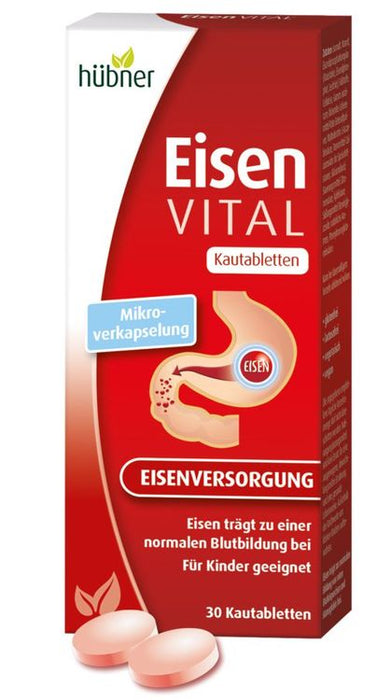 Hübner - Eisen VITAL M+ Kautabletten 30Stk