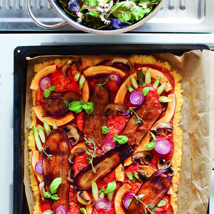 Polenta-Gemüse-Pizza