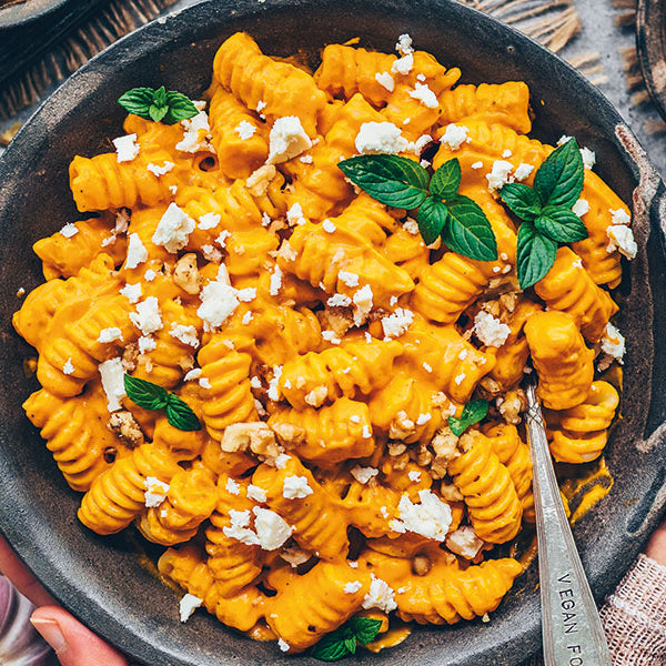 Pasta mit Kürbissauce