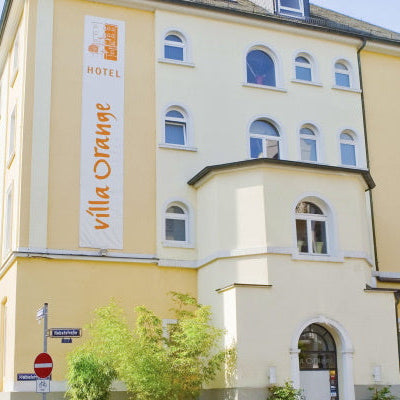 Außenansicht vom Bio-Hotel Villa Orange in Frankfurt