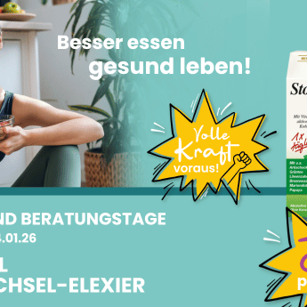 Probieren Sie vom 19. bis 24. Januar in allen teilnehmenden Reformhäusern das Stoffwechsel-Elixier von Alsiroyal.