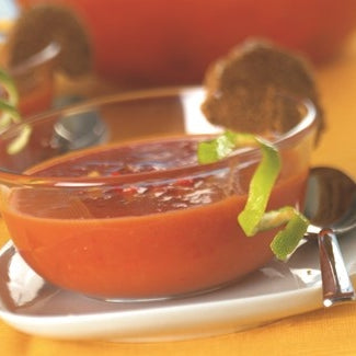 Gekühlte Paprika-Limetten-Suppe