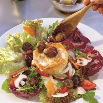 Ziegenkäse-Maronen-Salat