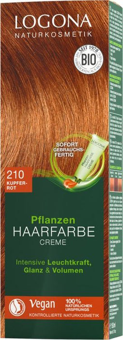 Logona - Pflanzen Haarfarbe Creme 210 kupferrot, 150ml