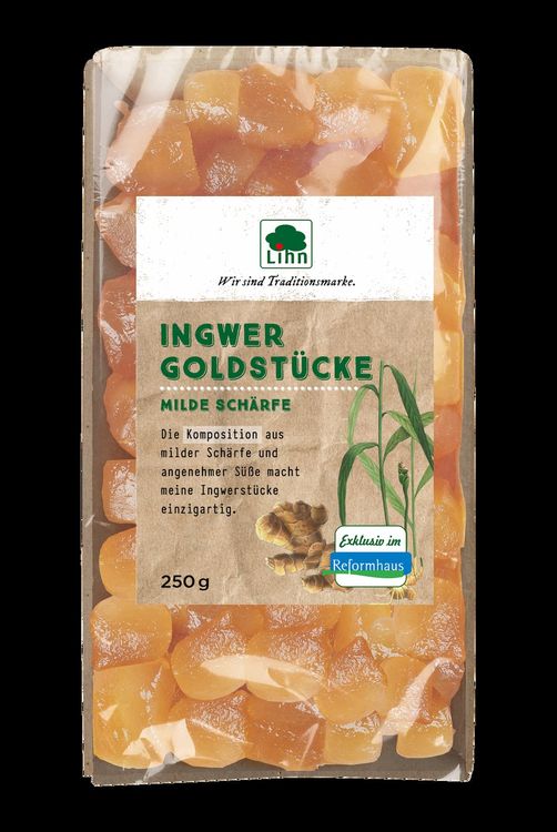 Lihn - Ingwer Goldstücke 250g